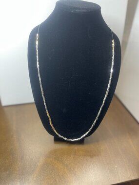 J. Jill Beaded String Necklace - Metallic Long Necklace